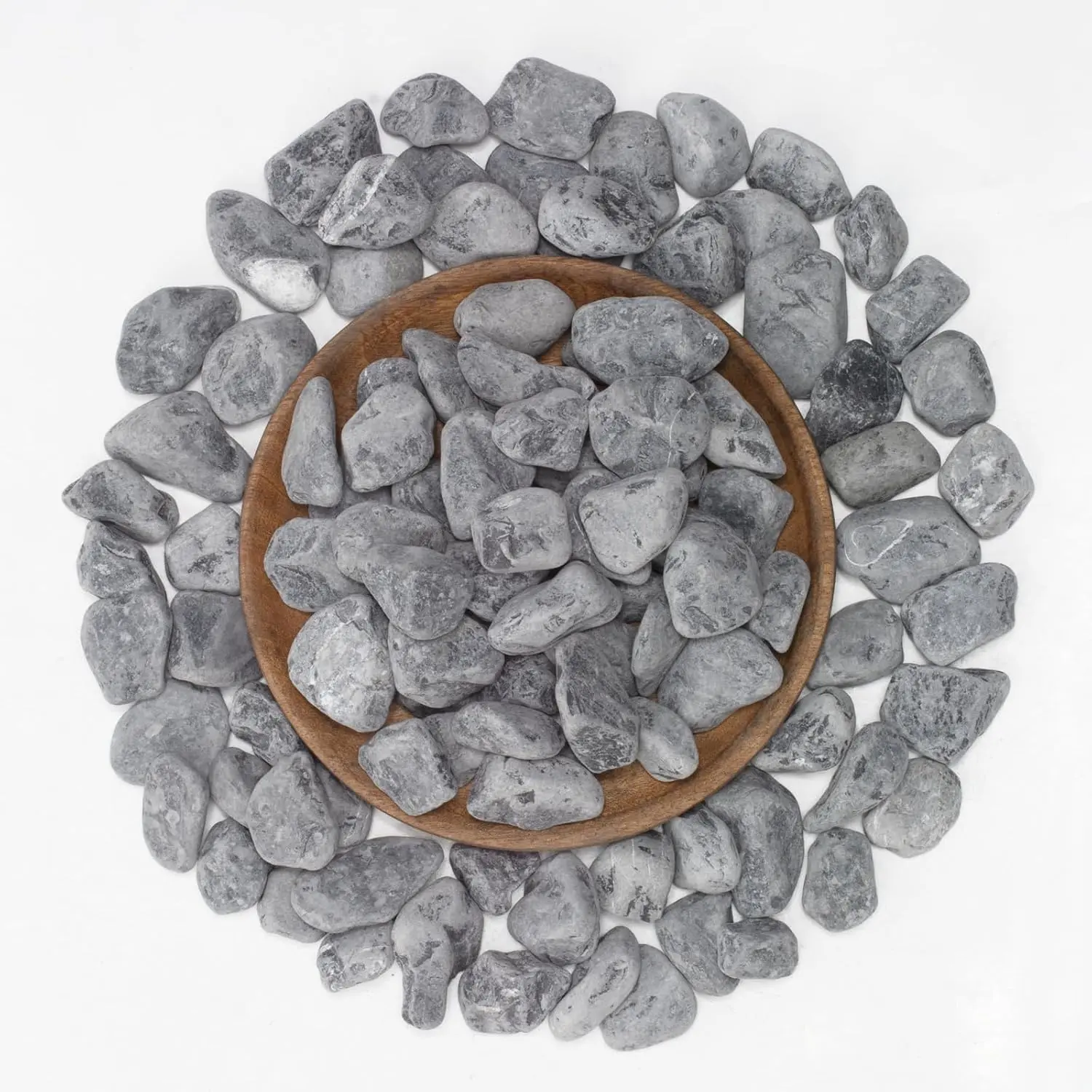 LOIOOJ Black  River Rocks, 1-1.7 Inch Decorative Stones for , Garden, and Landscaping – 10LB, Ideal for Walkways, Vases, Crafting,  Decor, and Outdoor Landscaping