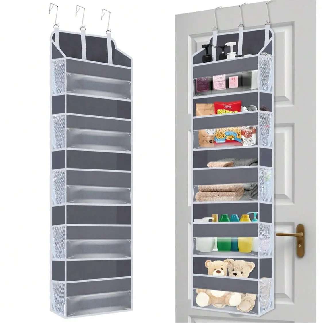 Multi-Layer Large Capacity Door-Hanging Storage Bag, Hanging Organizer Bag, No Drilling, Waterproof, Space-Saving, Ideal for Bedroom and Closet Organization
