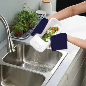 Microwave Noodles Pasta Cooker With Strainer Eco-Friendly Plastic Spaghetti Vegetable Steamer Dishwasher Kitchen Accessories New