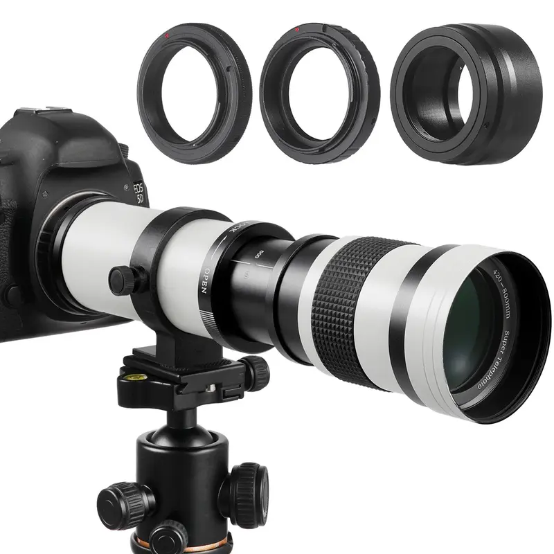 Manual Telephoto Zoom Lens for Canon/Nikon/Sony DSLR & Mirrorless  Super Reach for Wildlife & Nature Photography