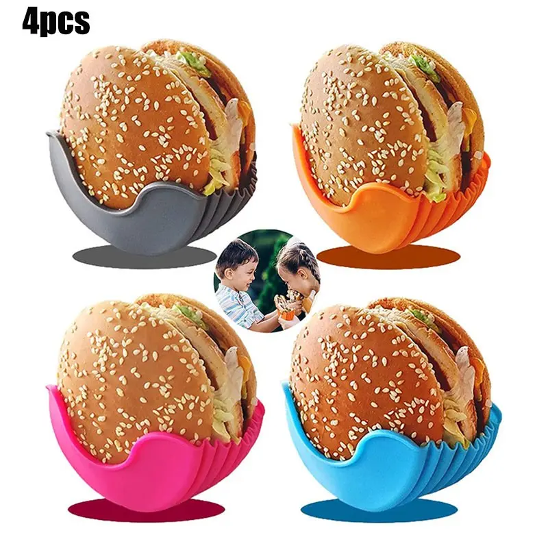 Burger Buddy Sandwich Storage Rack, Silicone Burger Holder, Food Organizer, Durable Design, Perfect for Home & Office Use