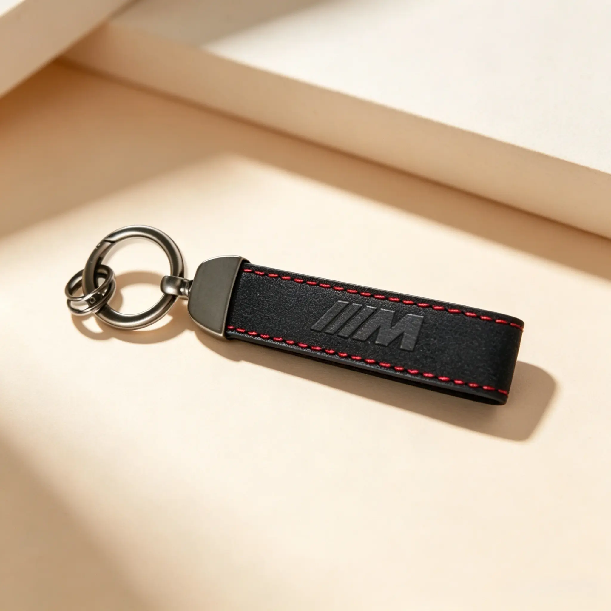Suede Key Fob Cover with Keychain Compatible with BMW M3 M4 M2 X3 M X5 M X6 M M5 XM M8, Soft Anti-Scratch Smart Remote Key Protector Case, Key Covers for Car Keys