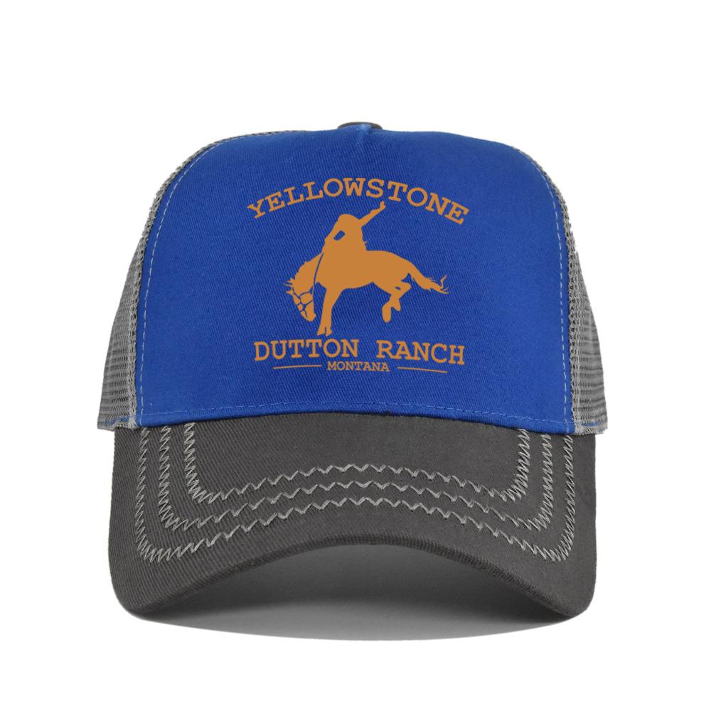 Best-selling Yellowstone baseball cap, screen-printed Yellowstone mesh cap, printed duckbill cap, unisex washable breathable sun hat