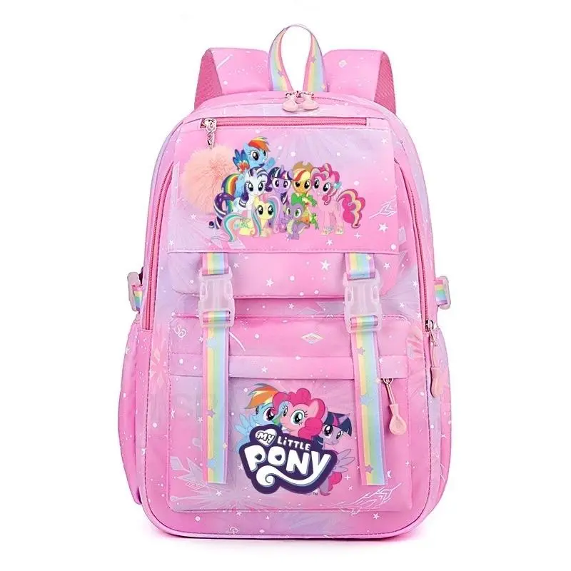 Pony Women's Backpack Boys Girls Bookbag Bag Cartoon kawaii Student Teenager Schoolbag Rucksack Mochila Birthday Gift