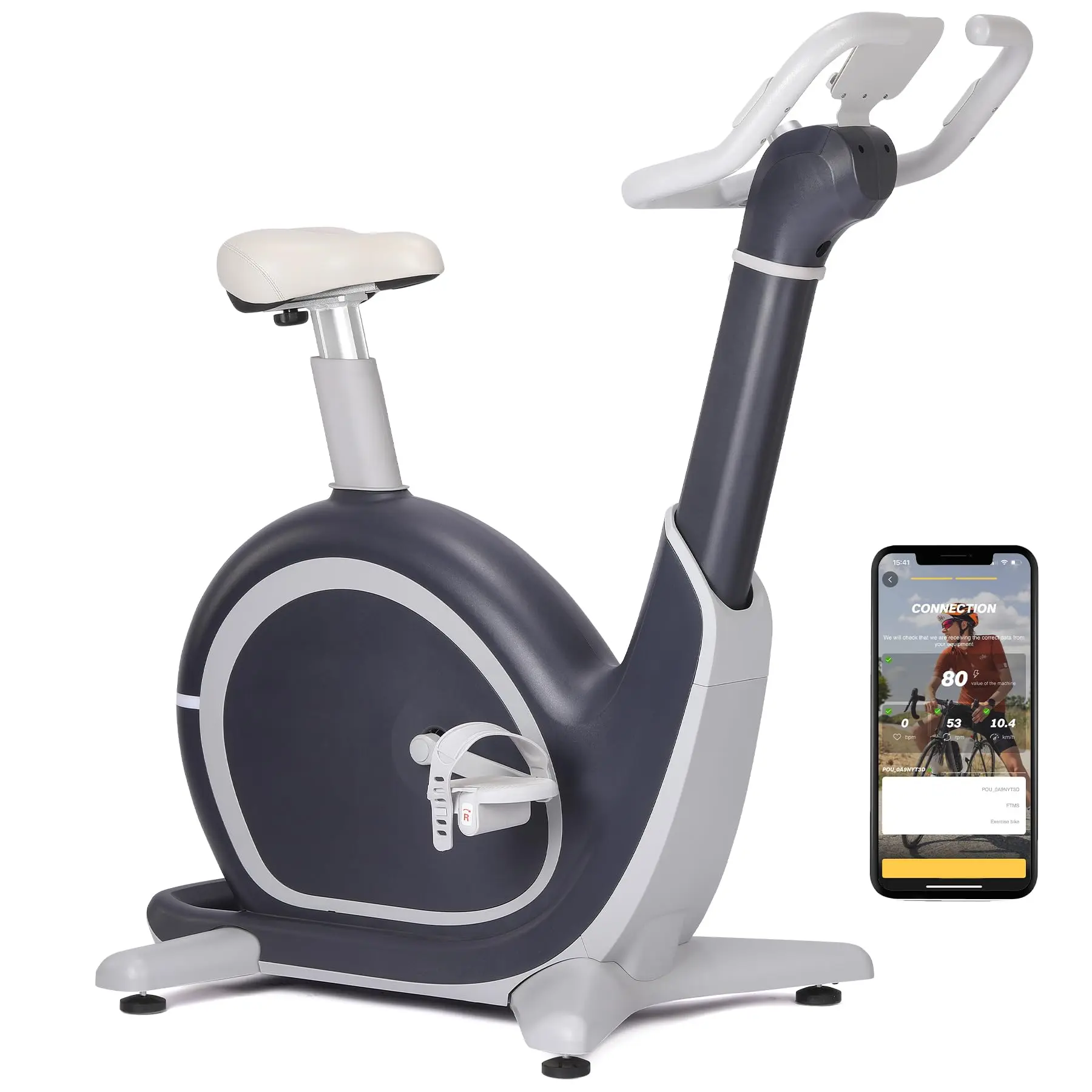 GARVEEAI-Driven Exercise Bike with 36 Levels Magnetic Resistance, 350 lbs Capacity, Ergonomic Design, Advanced AI Motion Sensing, Quiet Magnetic Drive, and Immersive Virtual Cycling Experience for Cardio and Multi-Scenario Training