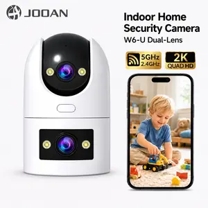 JOOAN 2k Outdoor Wireless Digital Camera, Dual Lens, 360° Pan Rotation, Ai Human Tracking, Full Color Night Vision, Waterproof Home Security Camera