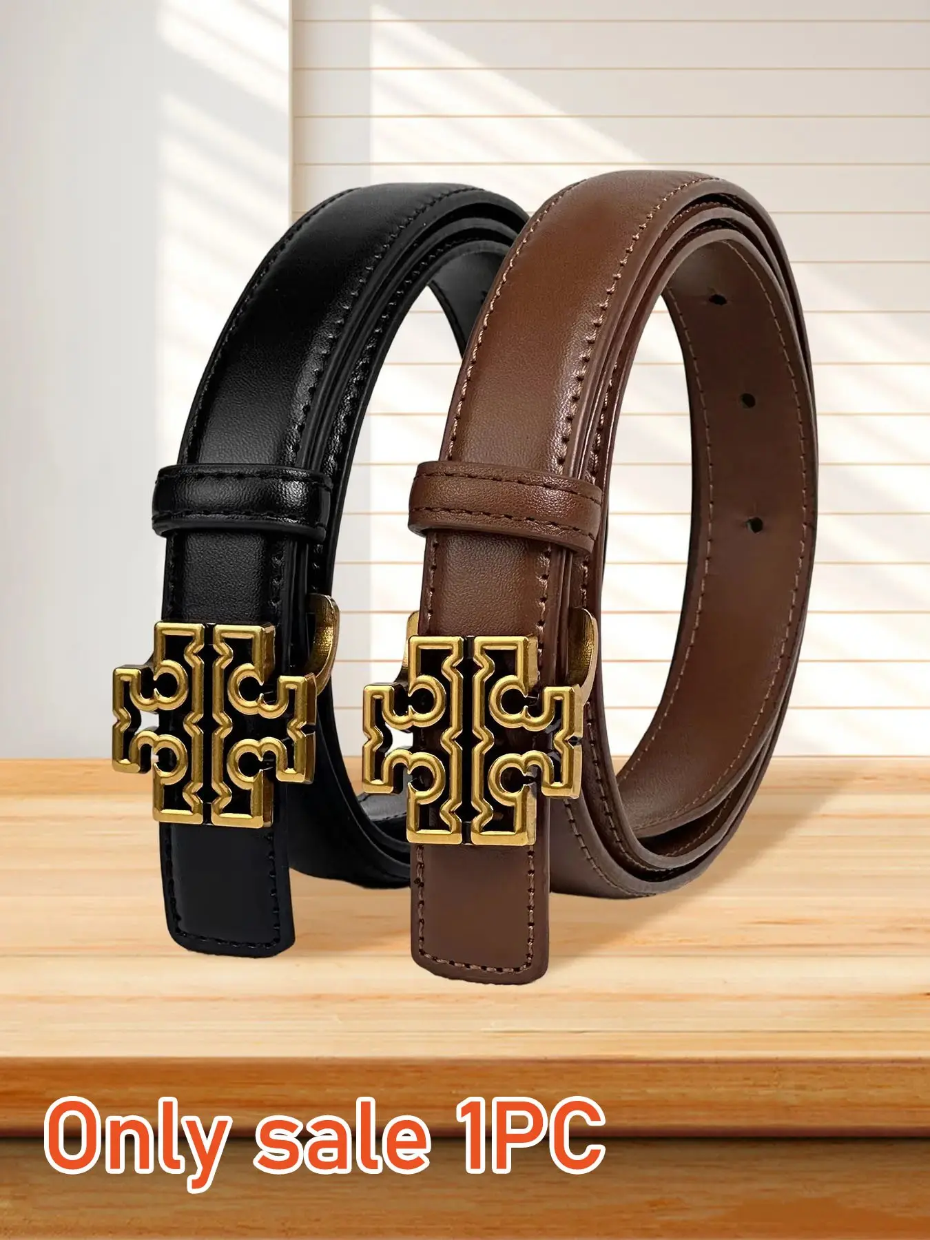 Women's Luxury Casual Belt with Buckle, Adjustable Elastic Waistband, Comfortable Metal Hook, Fashionable All-Season Accessory, Versatile Fashion Belt