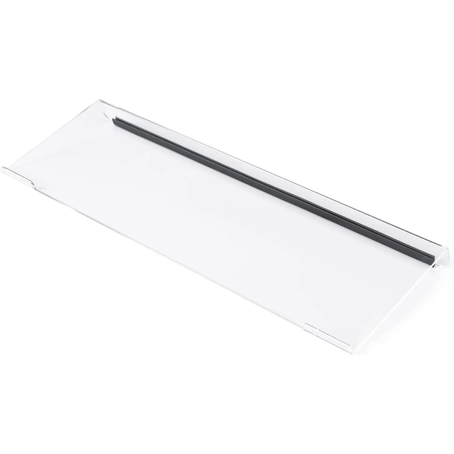 Clear  Tilted  Keyboard Holder for  Typing, Keyboard Stand with  Anti-Slip Strip, 17 x 5.7 Inch Keyboard Tray for Office Desk, , School