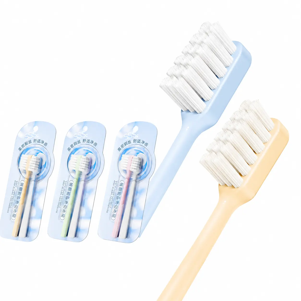 Ultra-Soft Bristle Toothbrush for Sensitive Gums – Dense Multi-Level Filament Design, Ergonomic Handle, Dentist-Recommended Daily Oral Care Tool for Adults and Teens