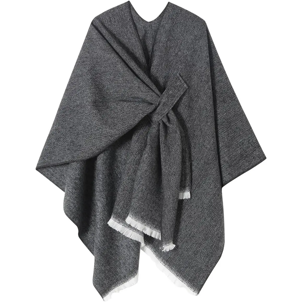 Women's Shawl Wrap Poncho Warm Cape Cardigan Open Front Shawls for Spring Fall Winter Cold Weather Days