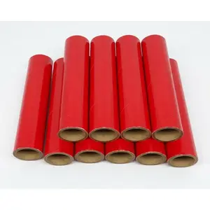 10 Gloss Red Heavy Wall Cardboard Tubes 1" x 6" x 1/8"