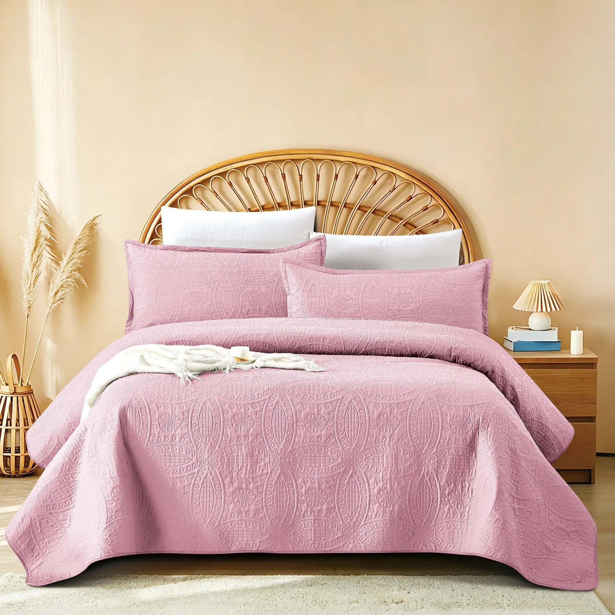 2pcs/3pcs Large Household Bedding Set, Three-Piece Solid Ultrasonic Copper Money Pattern Quilt Cover Set, Includes Quilt Cover and Pillowcase, Decorative Lightweight Blanket