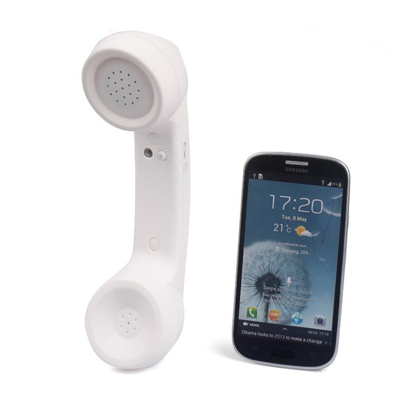 Vintage Style Bluetooth Handset Retro Microphone Mobile Phone External Receiver Earphone