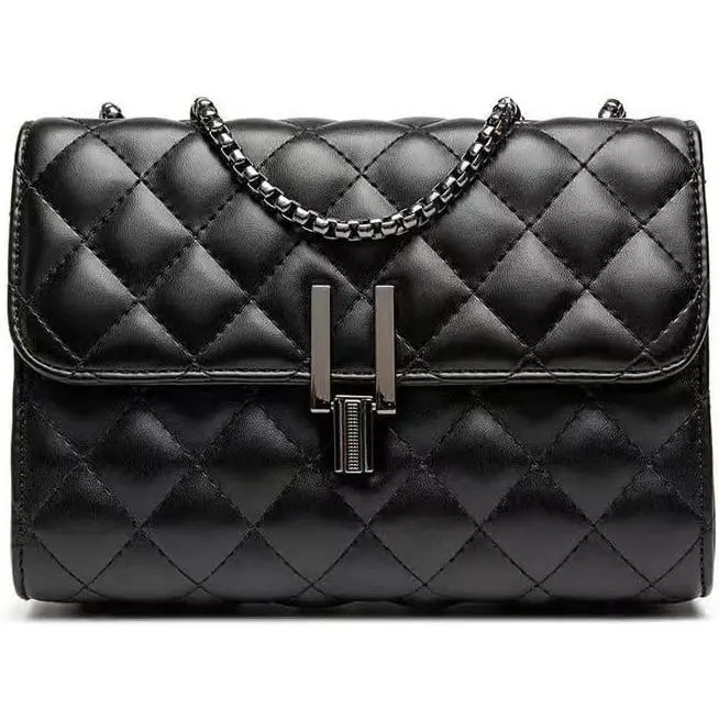 Women's Fashion Trendy Shoulder Bag One-Shoulder Mobile Wallet Card Bag 2.36 * 5.51 * 7.87 Foot - Black