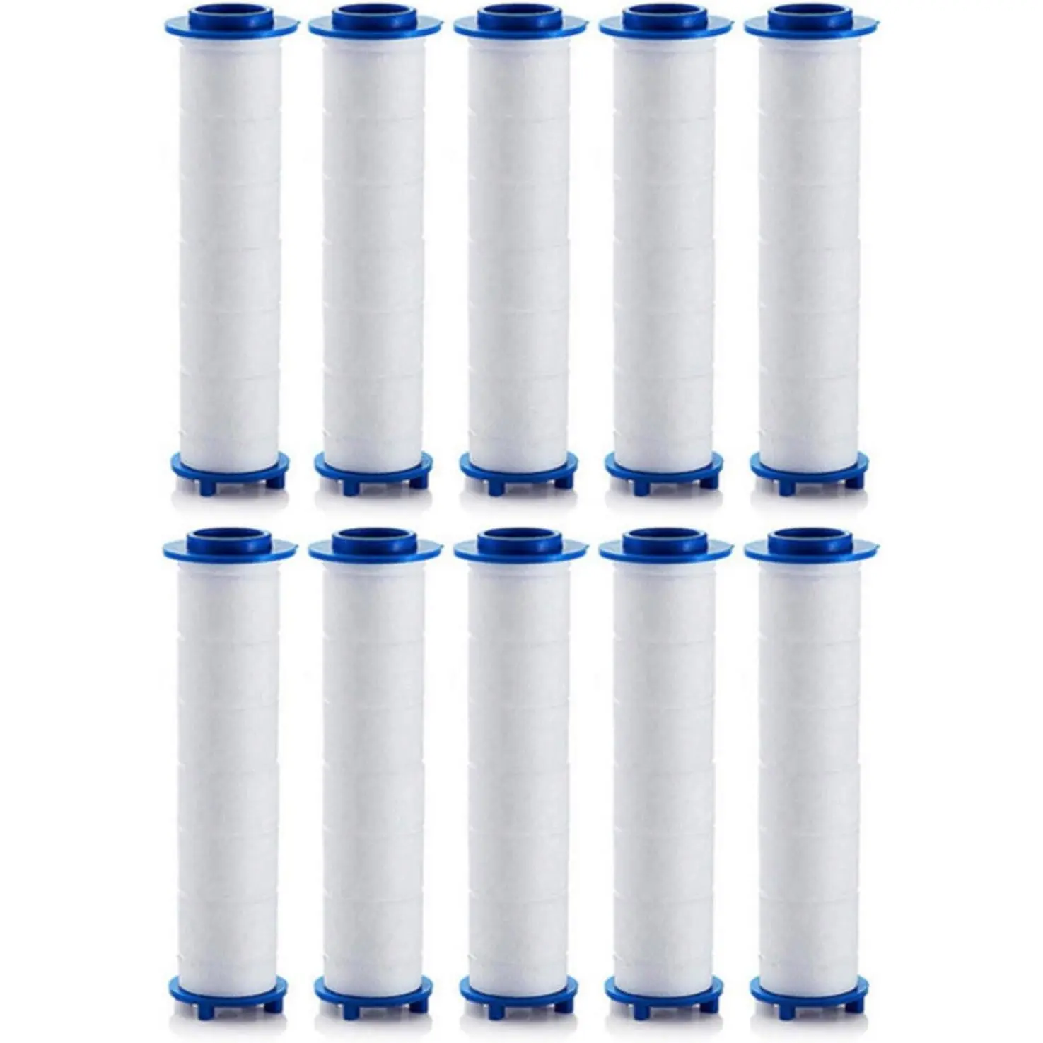 Shower head Filters 10 Pcs, Ion Shower Drops Head Filter, PP Cotton Filtered Shower Handheld, Filter Element Multiple Specifications, Suitable for Different Models of Shower Heads (White, 7cm/2.75in)