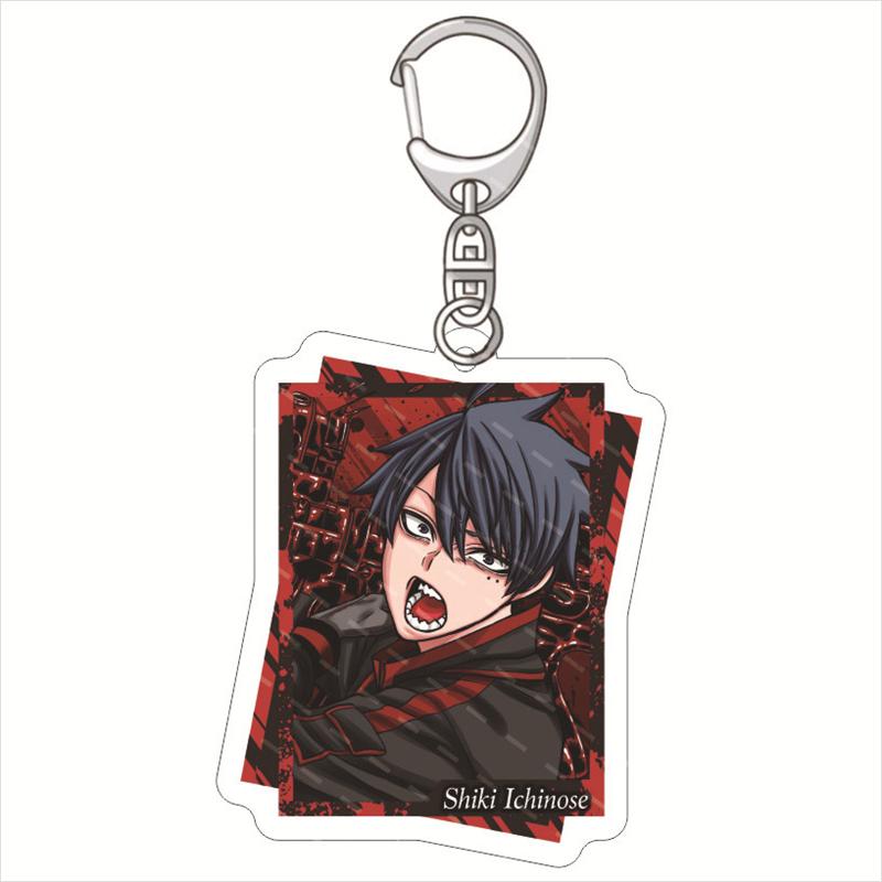 Manga Tougen Anki Acrylic Key Chain Figure Ikari Yaoroshi Shiki Ichinose Naito Mudano Cosplay Costume Key Tags Backpack Pendant