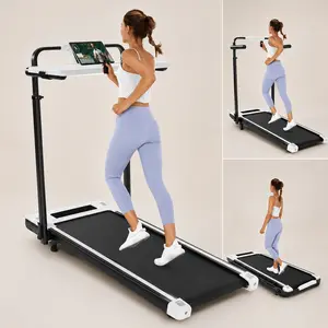 Treadmill with Desk Workstation & Adjustable Height, 8 in 1 Folding Treadmill with 8% Incline, 2.5HP Walking Pad for Home, 300lbs Weight Capacity/Ultra-Quiet/3 Type Control/Installation-Free