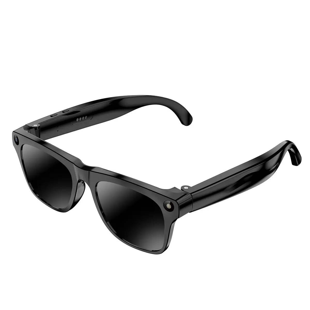 AI Smart Glasses with Camera for Vlogging, 8MP HD Camera, Voice Control, Multi-Language Translation, WiFi Bluetooth-compatible, Replaceable Lenses, Portable AI Camera Glasses