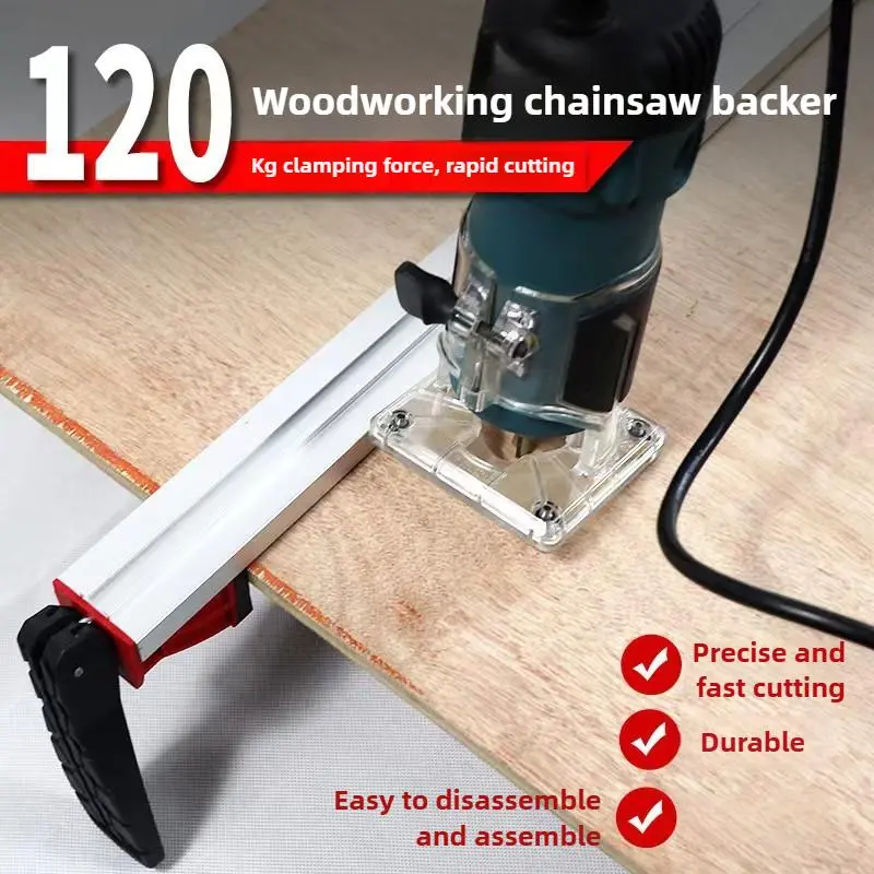 GJANSH Circular Saw Track, Cutting Guide Rail, Woodworking Straight Edge, Aluminum Tool Guide, Jig Saw Fence, Precision Cutting System, Router Guide Rail.
