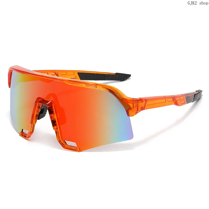 Rimless Shield Sports Sunglasses Color Mirror UV Protection Windproof Cycling Running Driving Glasses 7 Colors