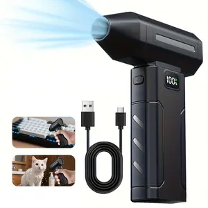 3000mAh Electric Air Duster, Handheld Air Duster, Personal Cooling Cordless Air Duster, Mini Fan with Fast Charging, Dust Fan for Computer, Keyboard, House, Outdoor and Car