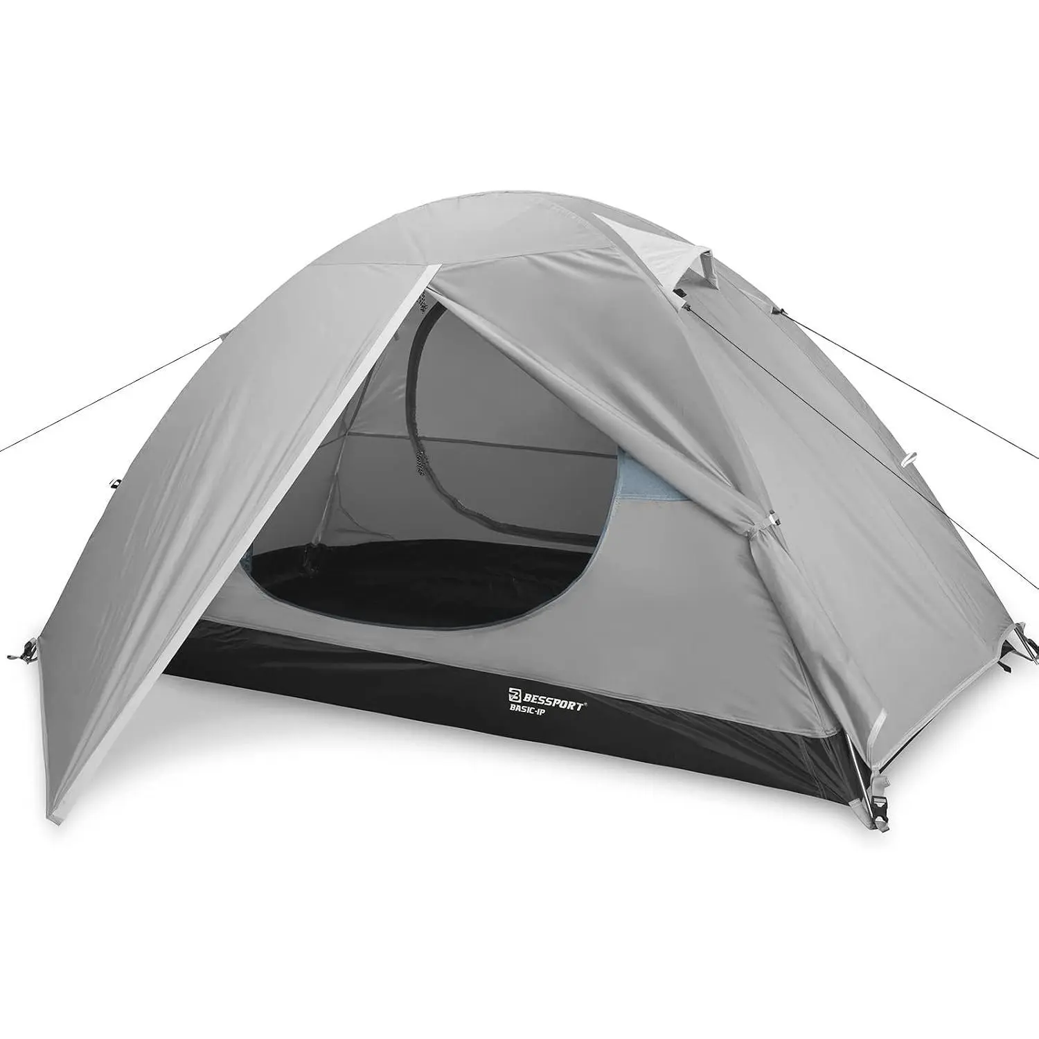 Camping Tent - 1-2 Person Waterproof Backpacking Tent with 2 Doors, Lightweight Easy Setup for Outdoor Hiking, Travel