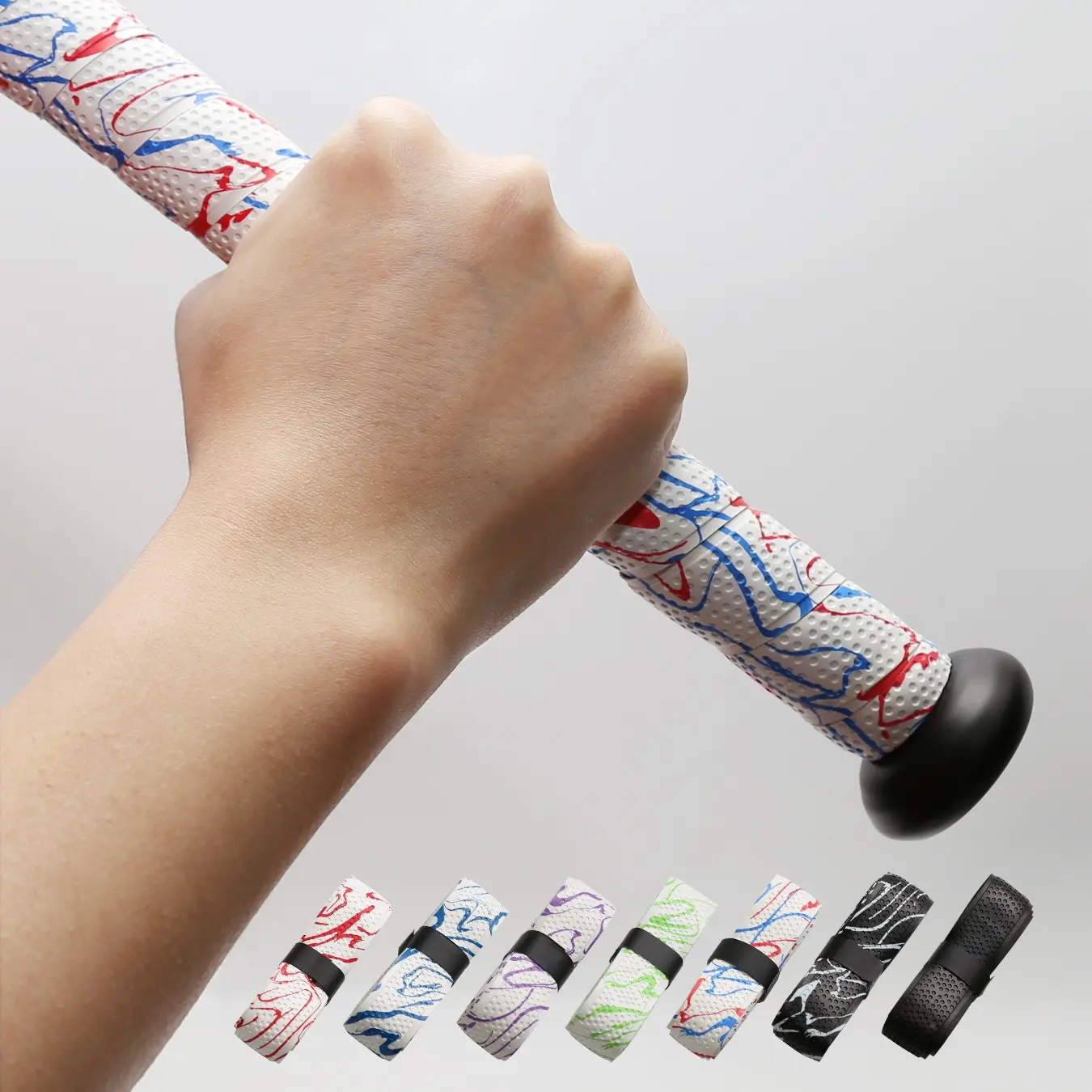 Baseball & Softball Bat Grip Tape - Non-Slip Handle Wrap, Grip Enhancer for Baseball Bats, Golf Clubs, Badminton Rackets, Fishing Rods | Enhances Grip Comfort, Improved Grip
