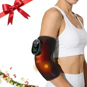 Intelligent heating vibration hand relief massager with charging function, wireless heating elbow protector with massage function, suitable for holiday gift giving