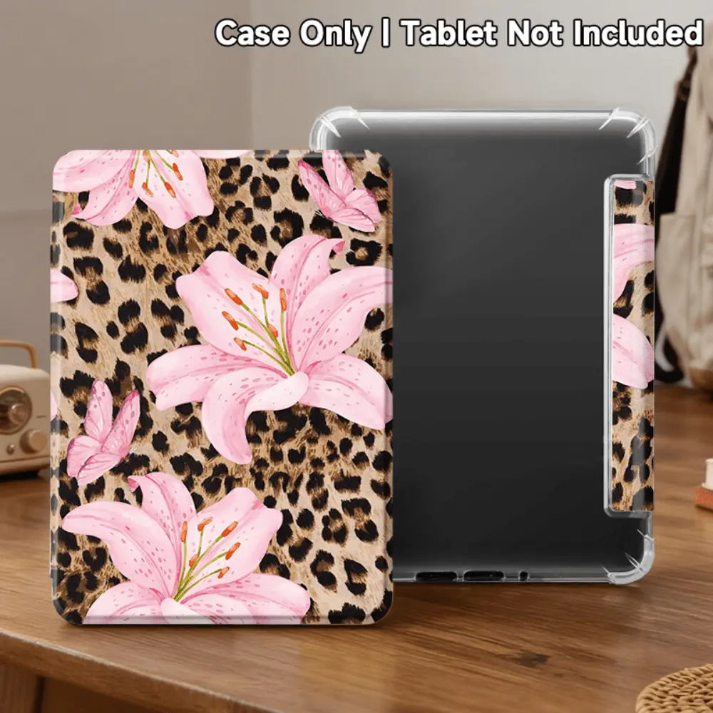 Unisex Leopard Print E-Reader Case for Kindle Paperwhite 11th(KPW5), 12th(KPW6), Youth Edition 2022/2024 - Auto Sleep/Wake, Reinforced Corners, Smart Flip Design, Durable Lightweight Cover - Ideal for Reading, Travel