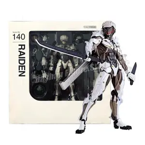 2026 hot item Kaiyodo Revoltech Metal Gear Solid Raiden Action Figure PVC Movable Model #140 Collection 15cm Solid Snake Jack Figurine Toys