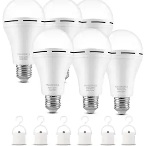 Rechargeable Emergency LED Bulbs, 1200mAh Battery Powered Daylight Light Bulbs