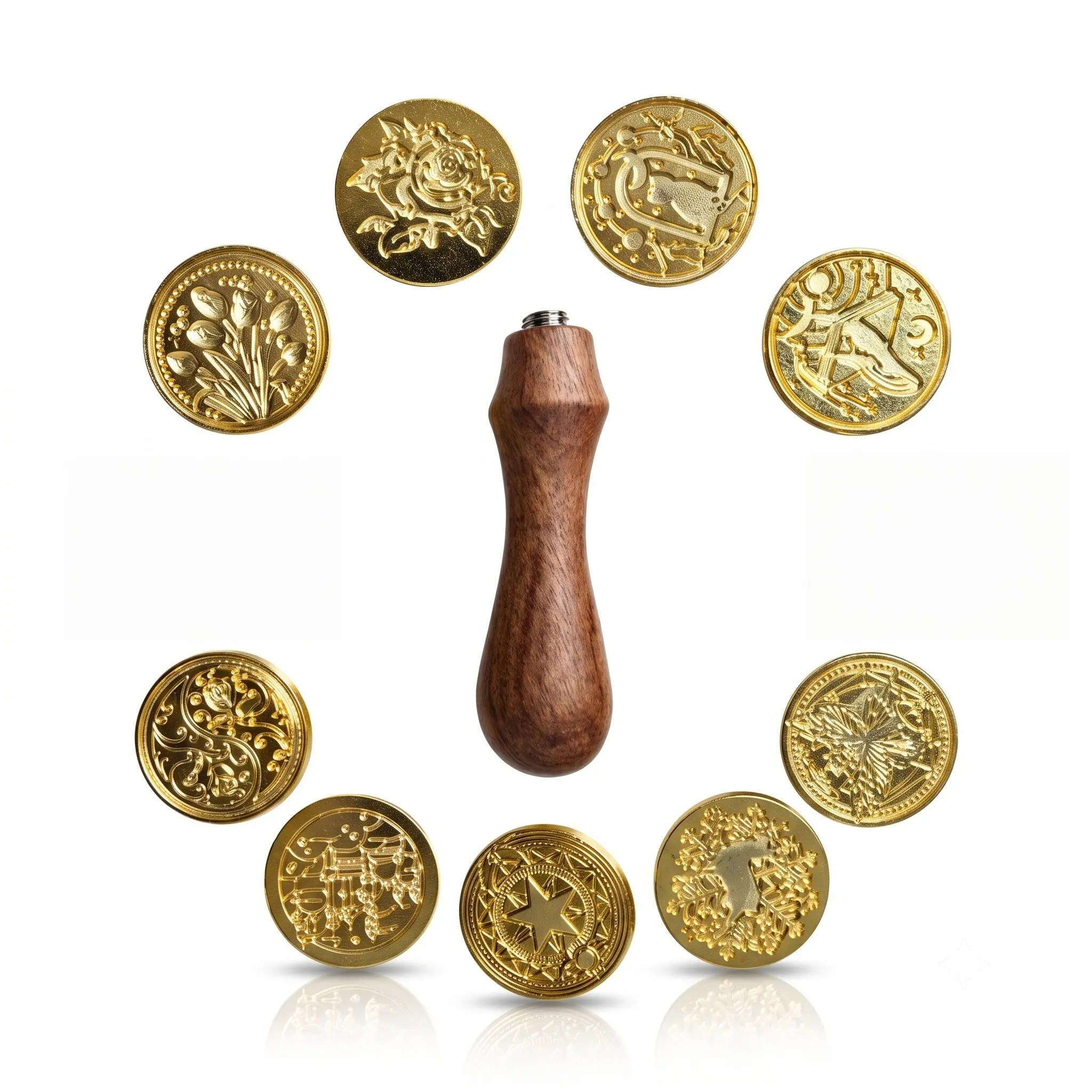 9 Cartoon Anime Wax Seal Stamp Set with Variety Designs Cute Decorative Unique Sealing Wax Stamp with Handle, Suitable for Christmas Wedding Party Envelope Gift Packaging Decoration
