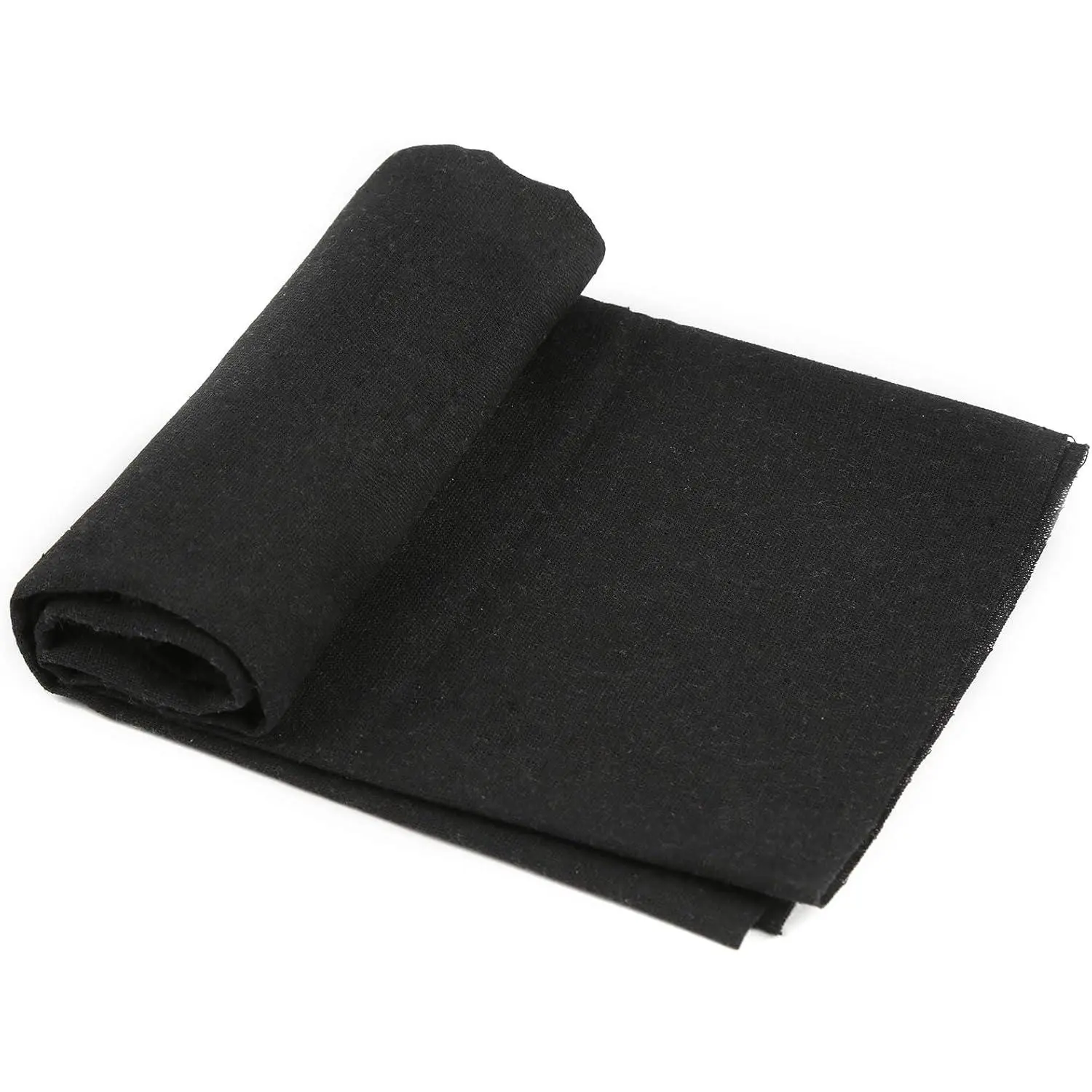 Black Linen Needlework Fabric, (59In x 19In) Large Size Linen Fabric Cloth Linen Fabric for Making Garment Craft Upholstery Flower Pot Decoration