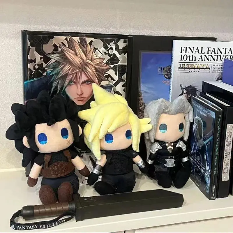 Genuine Ff7 Game  Cloud Strife Sephiroth Zack Fair Cute Plush Doll Toys Collection Friends Christmas Gifts