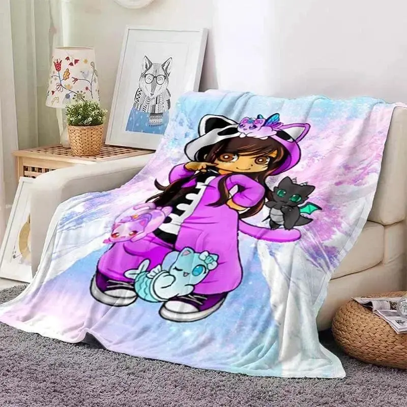 APHMAU Flannel Blanket - 40in*30in (Very Small), DIY Wrinkle Resistant All Season Microfiber Poly Throw with Fleece Texture, Cozy Aesthetic Snug as a Bug in a Rug Blanket for Bedroom/Sofa