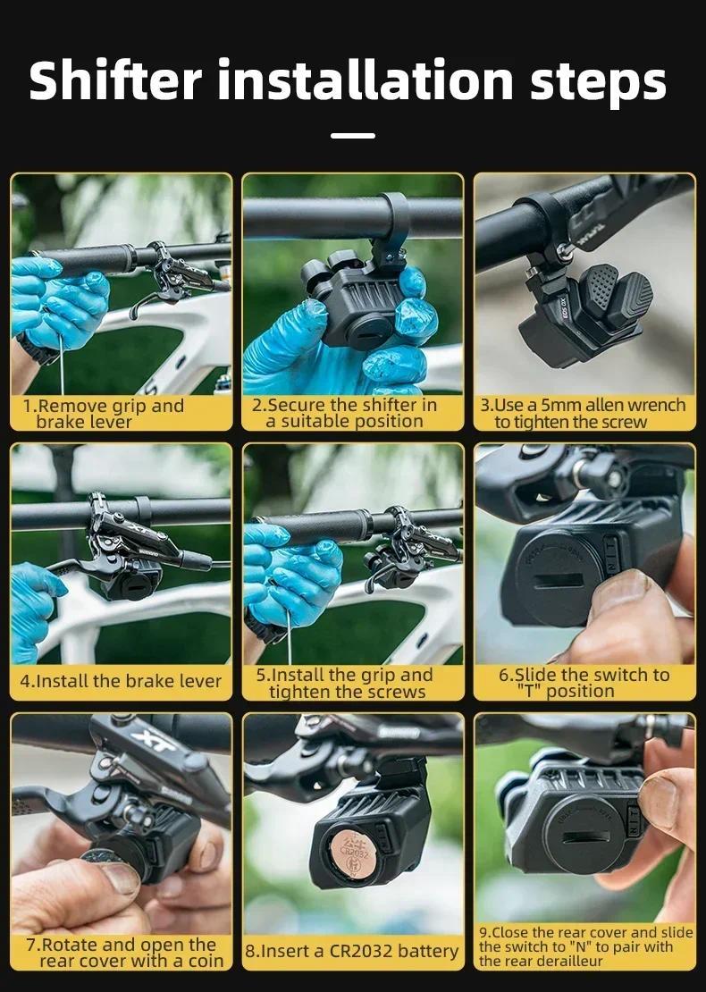 WHEELTOP EDS OX 2.0 Electronic Wireless Groupset, 3-14s Speed , Shift + Rear Derailleur