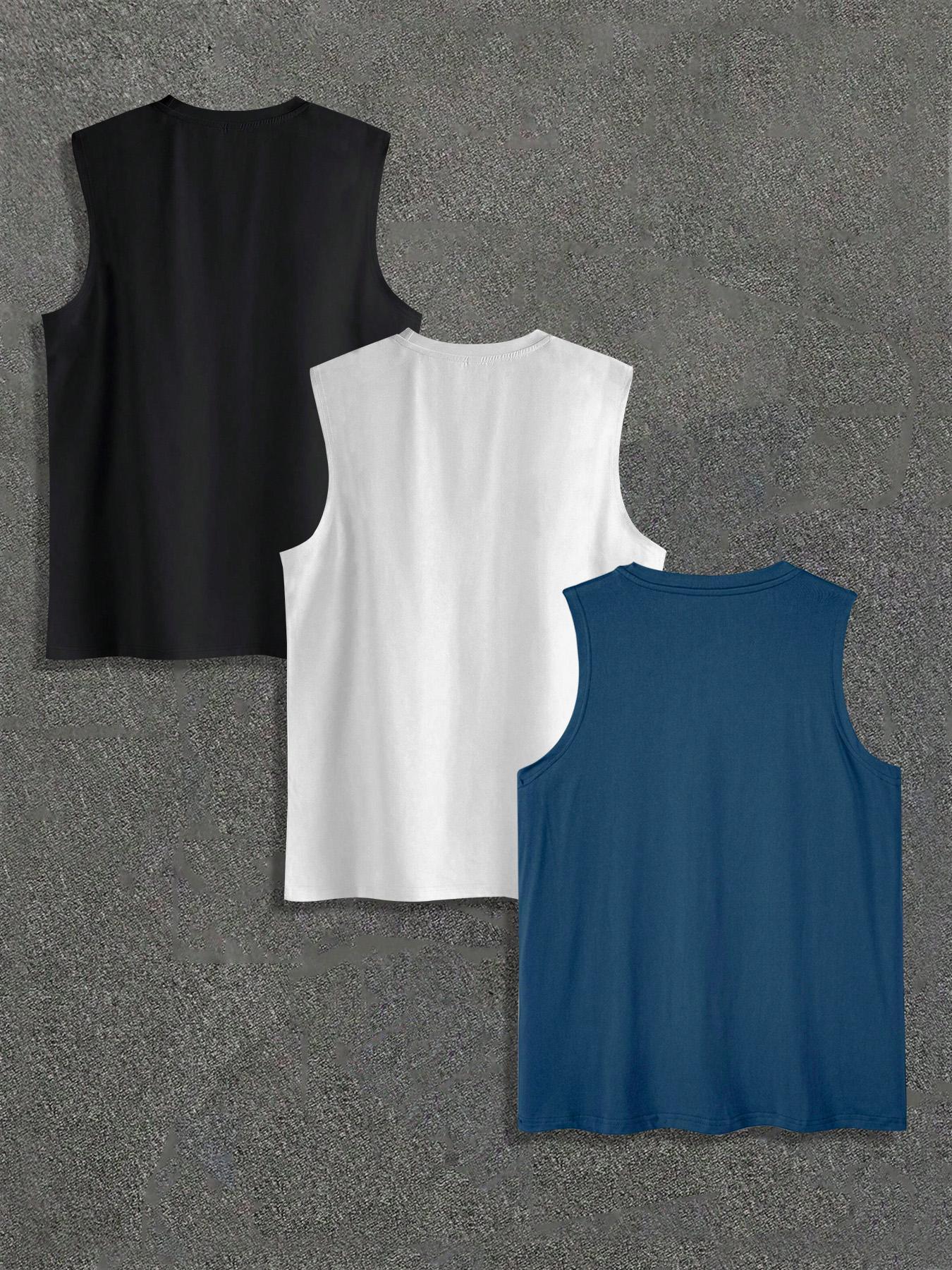 Men's Summer Beach Vacation Style Tank Top, Regular Fit Casual Comfy Sleeveless Top for Summer, Men's Clothes for Outdoor Beach Vacation, Menswear, Tropical