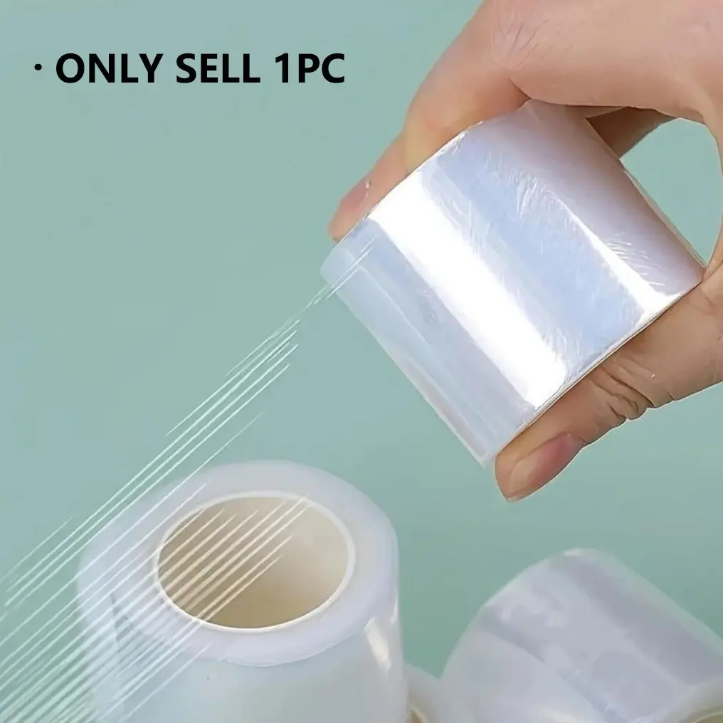 Disposable Tattoo Cover Film Roll, Clear Plastic Wrap for Lips & Eyebrows, Single Roll Design, Ideal for Temporary Coverage Needs