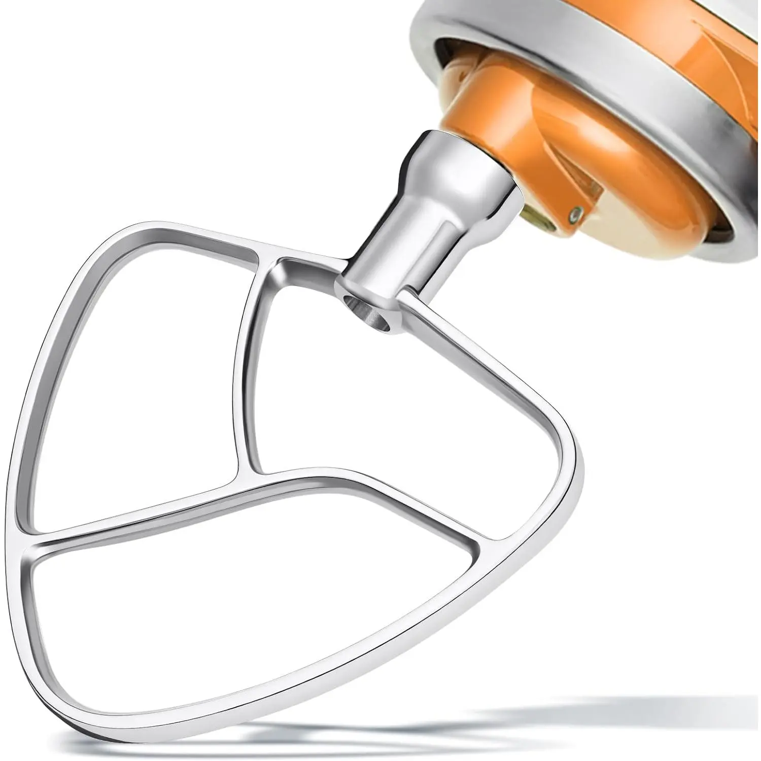 Flat Beater  Fit for Kitchen aid 5Qt Bowl Paddle Attachment for Tilt- Stand Mixers K45B,Stainless Steel Pastry Beater/No Coating/Dishwasher Safe