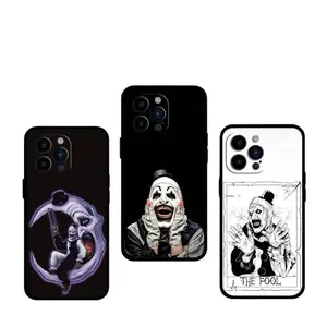 The-Clowns-Horrors-T-Terrifier Phone Case for IPhone 17 16 15 14 13 12 11 Pro Max Plus Air & Samsung Galaxy S26 S25 S24 S23 S22 S21 FE Ultra Plus Anti-Fall Transparent Shockproof Protection Soft Silicone Back Cover