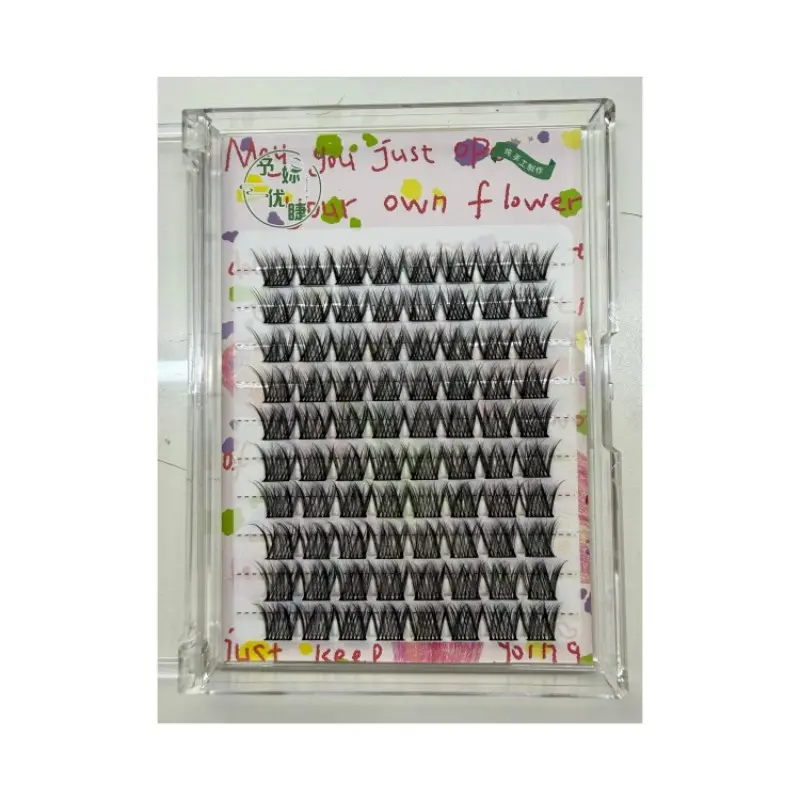 Yn80 Doll Style False Eyelashes, Soft Dense C Curl, Natural Look, 16-18mm Length, Non-Toxic, Solid Form, Cosplay & Anime Makeup