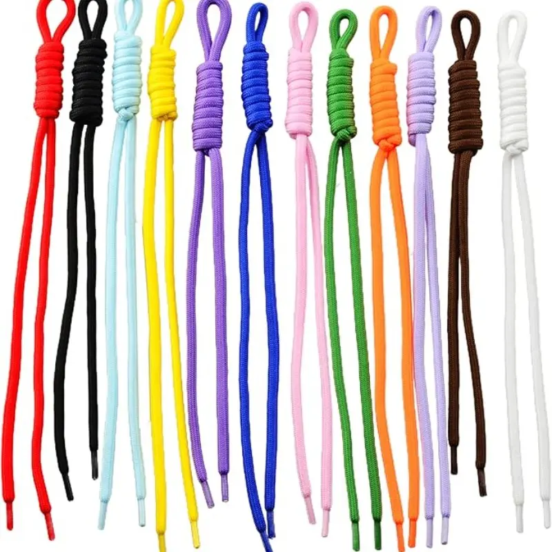DIY Umbrella Rope Keychain Set of 12, Braided Rope Keychains, Keychain for Bags, Bag Accessories, Handbag Decorative Attachments, Craft Supplies