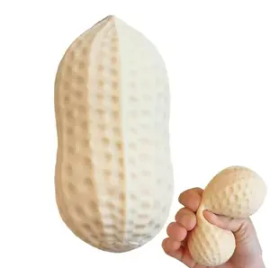 Peanut slow-rebound squeeze toy — cute stress-relief fidget toy for adults and kids; quiet hand exercise toy with a mystery element; summer vibe gift