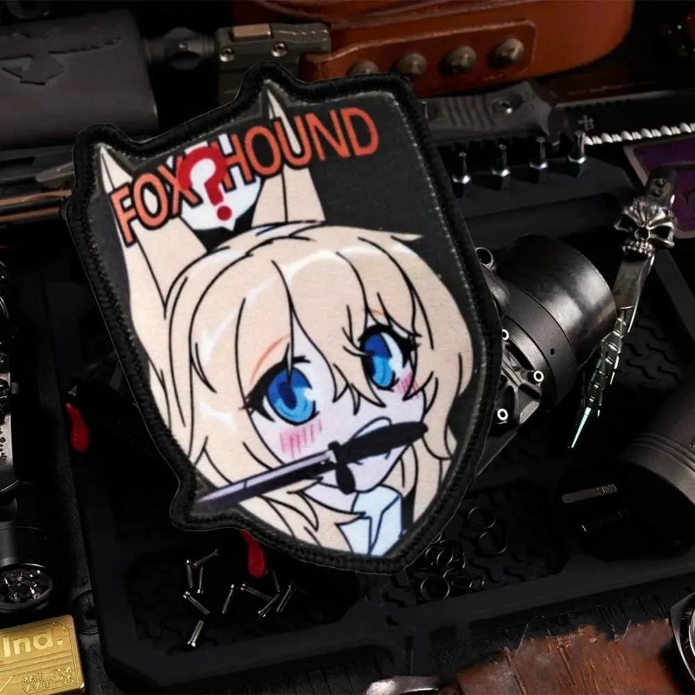 Girl Frontline Fan Morale Badge Tactical Patch Anime Girl Printed Patch Design Hook&Loop Patches Armband Military Backpack Clothes Stickers