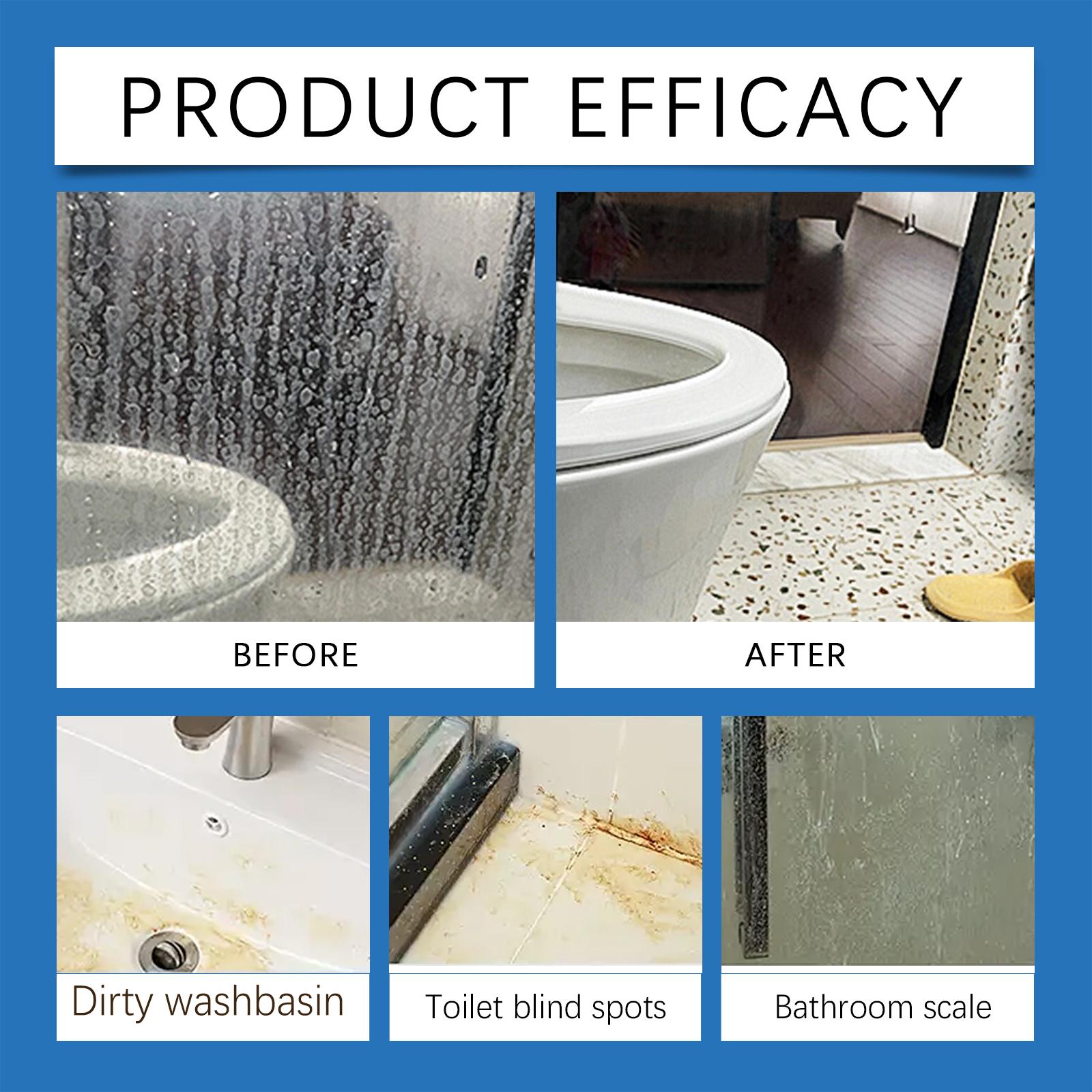 Jakehoe Bathroom Cleaner, Removes Water Stains Lime Cleaning Surfaces Bathroom Cleaner