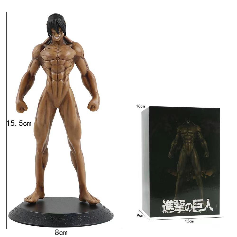 Attack On Titan Eren Jaeger Colossus Form Articulated Action Figure Model Kit Boy Collectible Desktop Ornaments Decor Toys Gifts