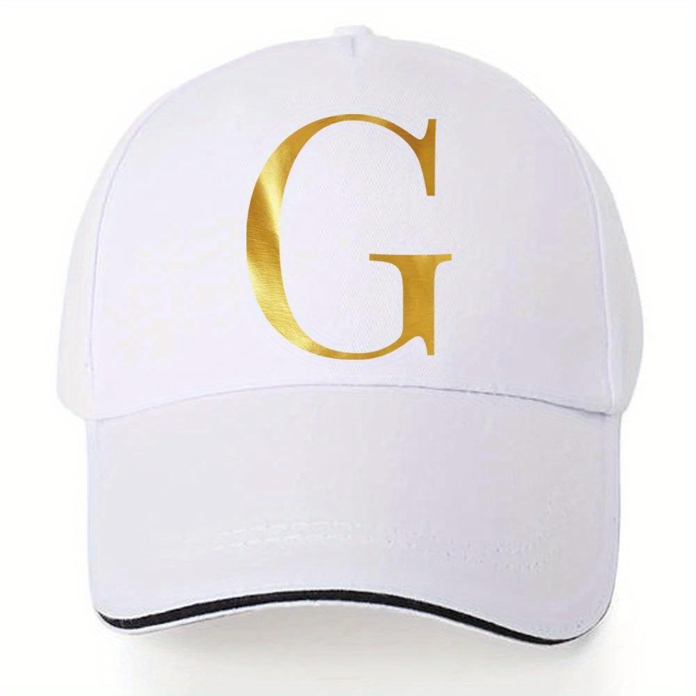 [Lightweight Baseball Cap] Lightweight Baseball Cap|   Adjustable Shoulder Strap, Breathable And Quick Drying - Customizable Golden Letter Design, Suitable for Outdoor Sports And Travel