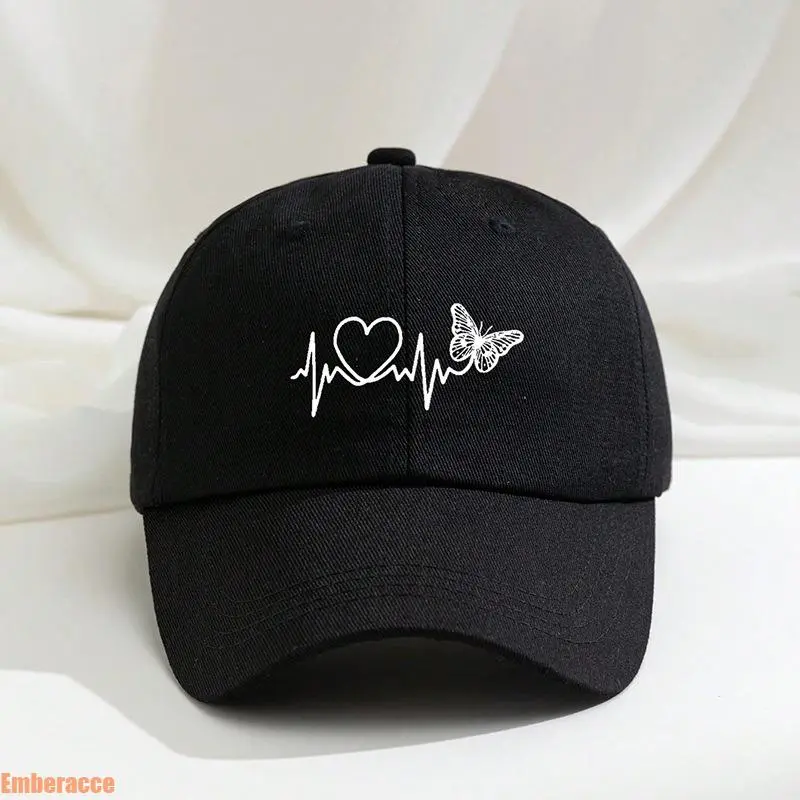 Women's Butterfly Print Baseball Cap Y2K Vintage Aesthetic Graphic Hat With Adjustable Strap, Lightweight Breathable Casual Outdoor Fashion Cap For Women Girls Daily Wear, Travel, Beach, Street Style And Summer Activities