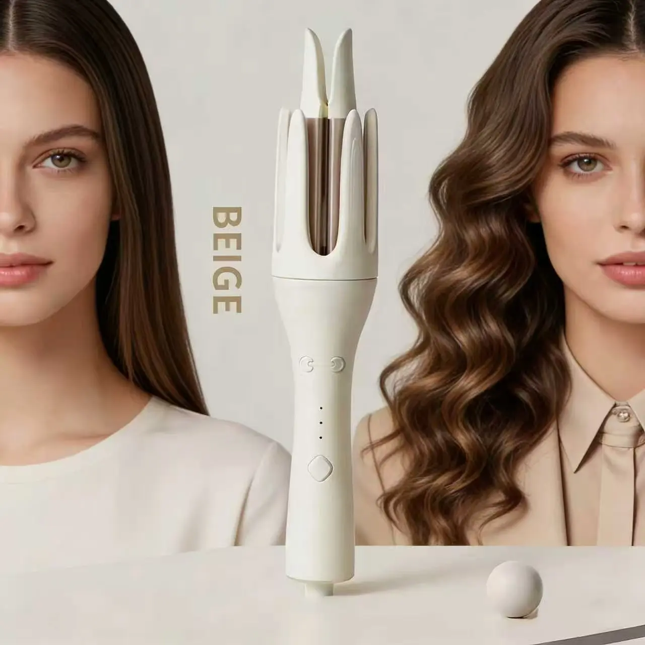 32mm Automatic Hair Curler, curling iron,Smart Adjustable 3-Temperature Settings, Easy Wave Styling, Beginner-Friendly, Perfect for Travel, Parties, Dates