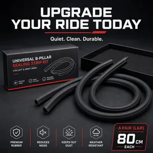 Universal Car B-Pillar, Dashboard, Trunk Sealing Strip, Door Soundproof & Dustproof Modified Rubber Strip